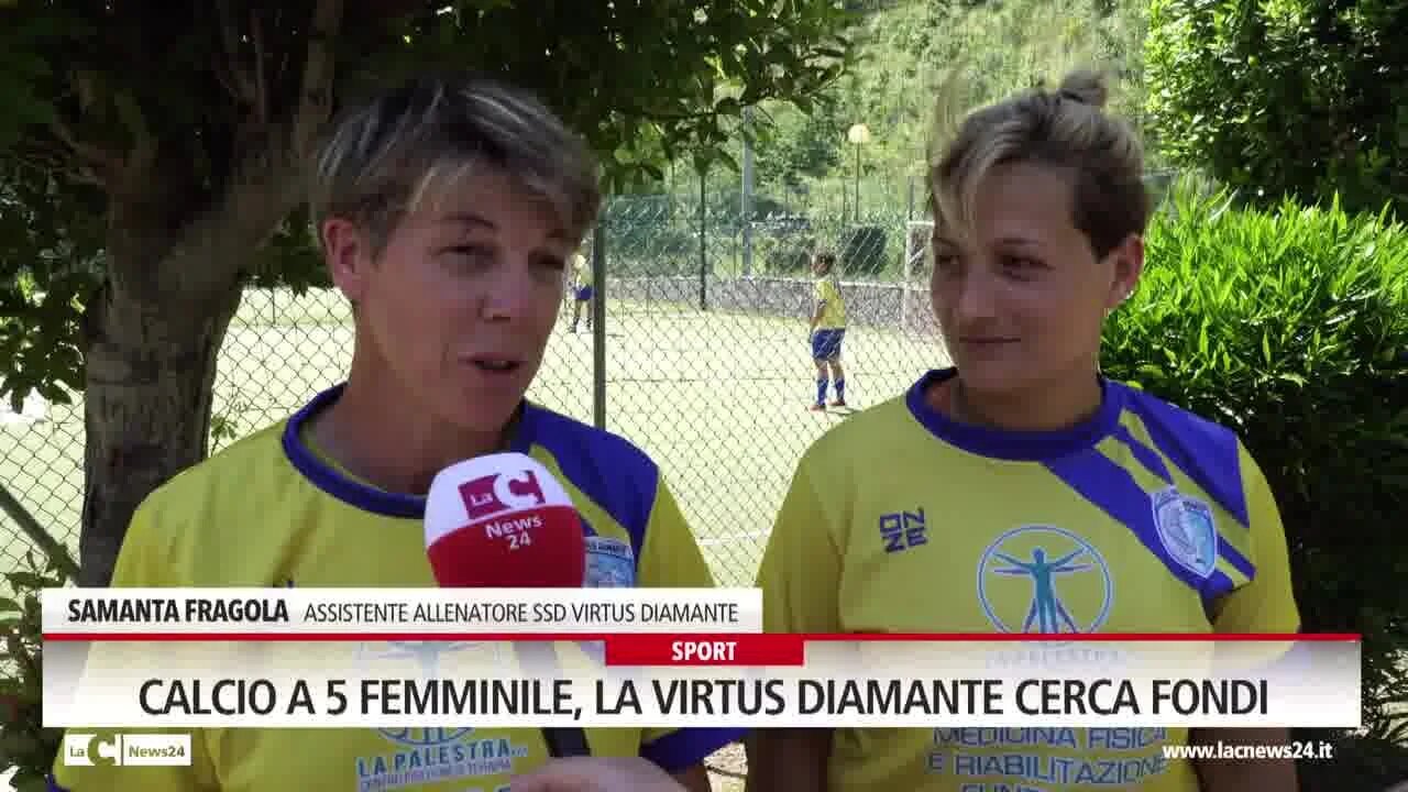 Calcio a 5 femminile, la Virtus Diamante cerca fondi