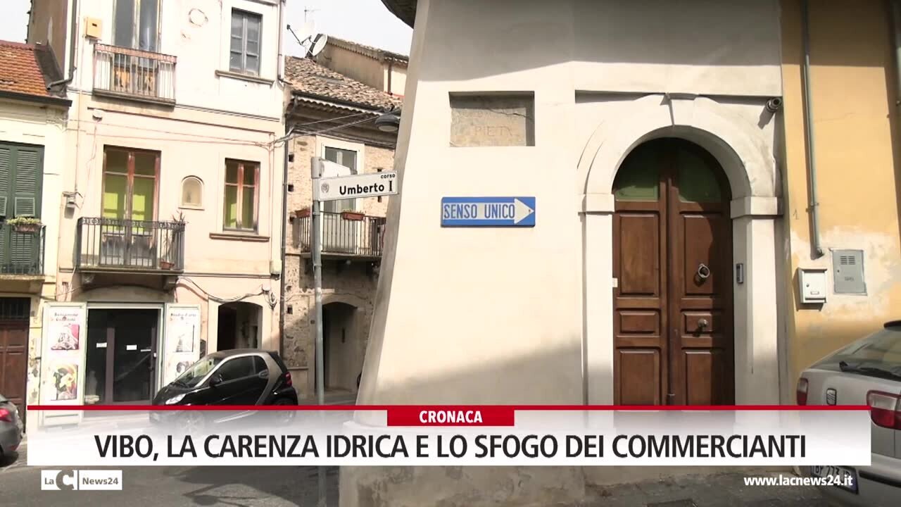 Vibo, la carenza idrica e lo sfogo dei commercianti