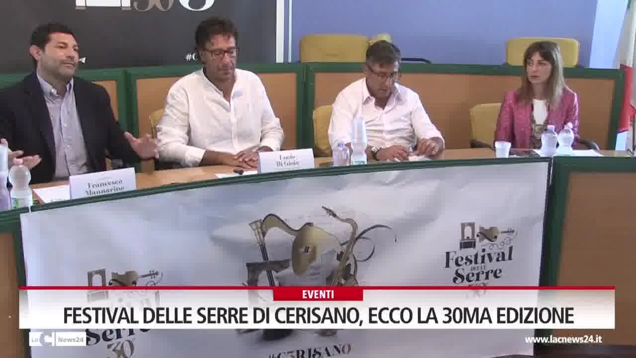 Festival delle Serre di Cerisano, ecco la 30ma edizione