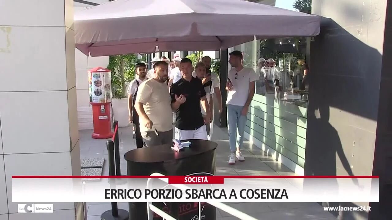 Errico Porzio sbarca a Cosenza