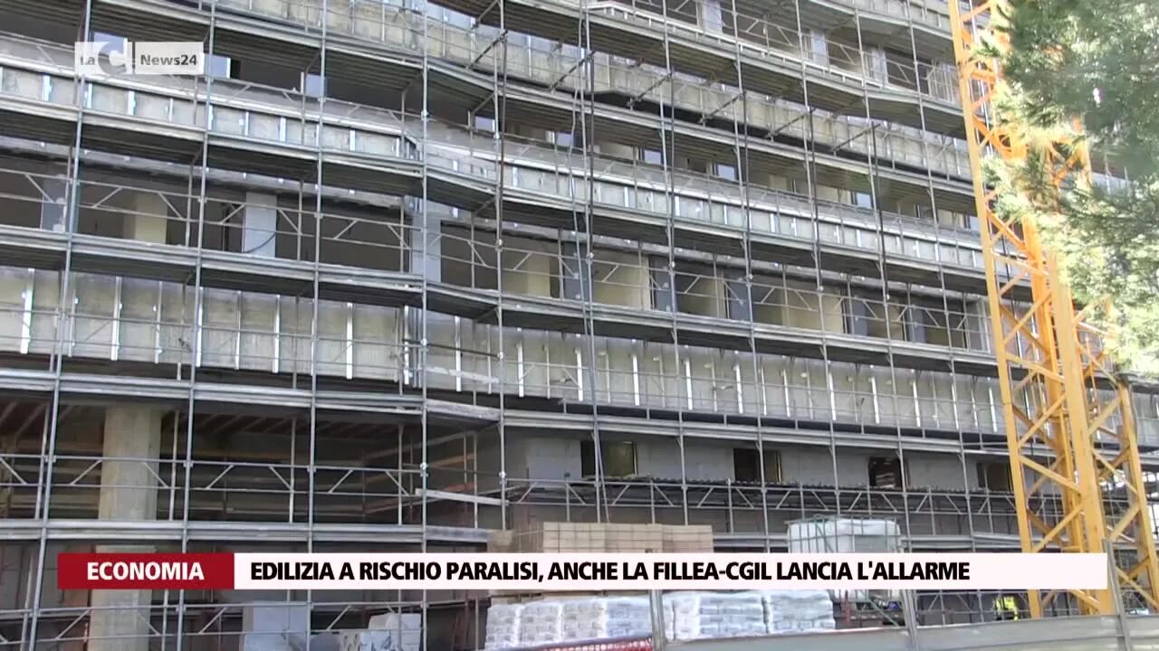 Edilizia a rischio paralisi, anche la Fillea-Cgil lancia l'allarme