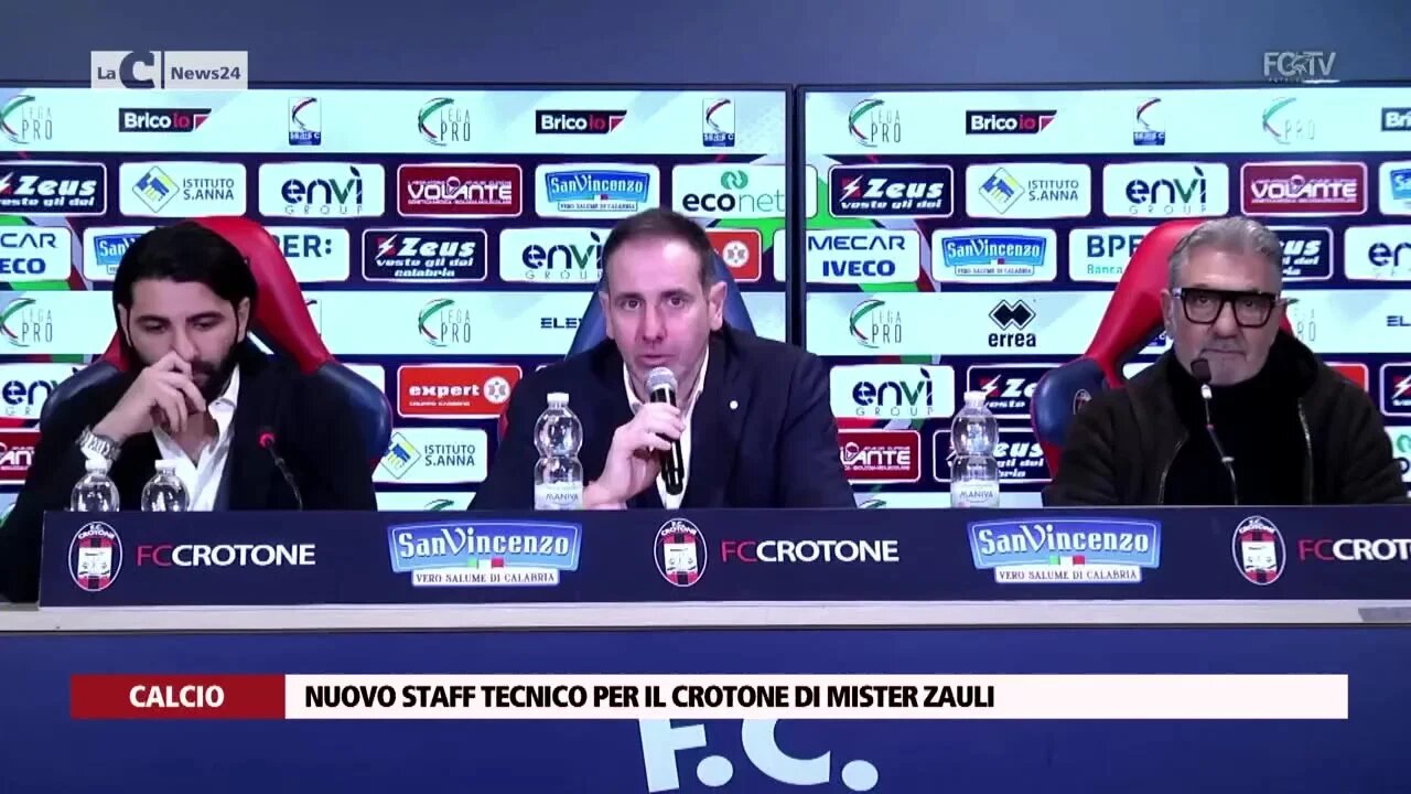 Nuovo staff tecnico per il Crotone di mister Zauli