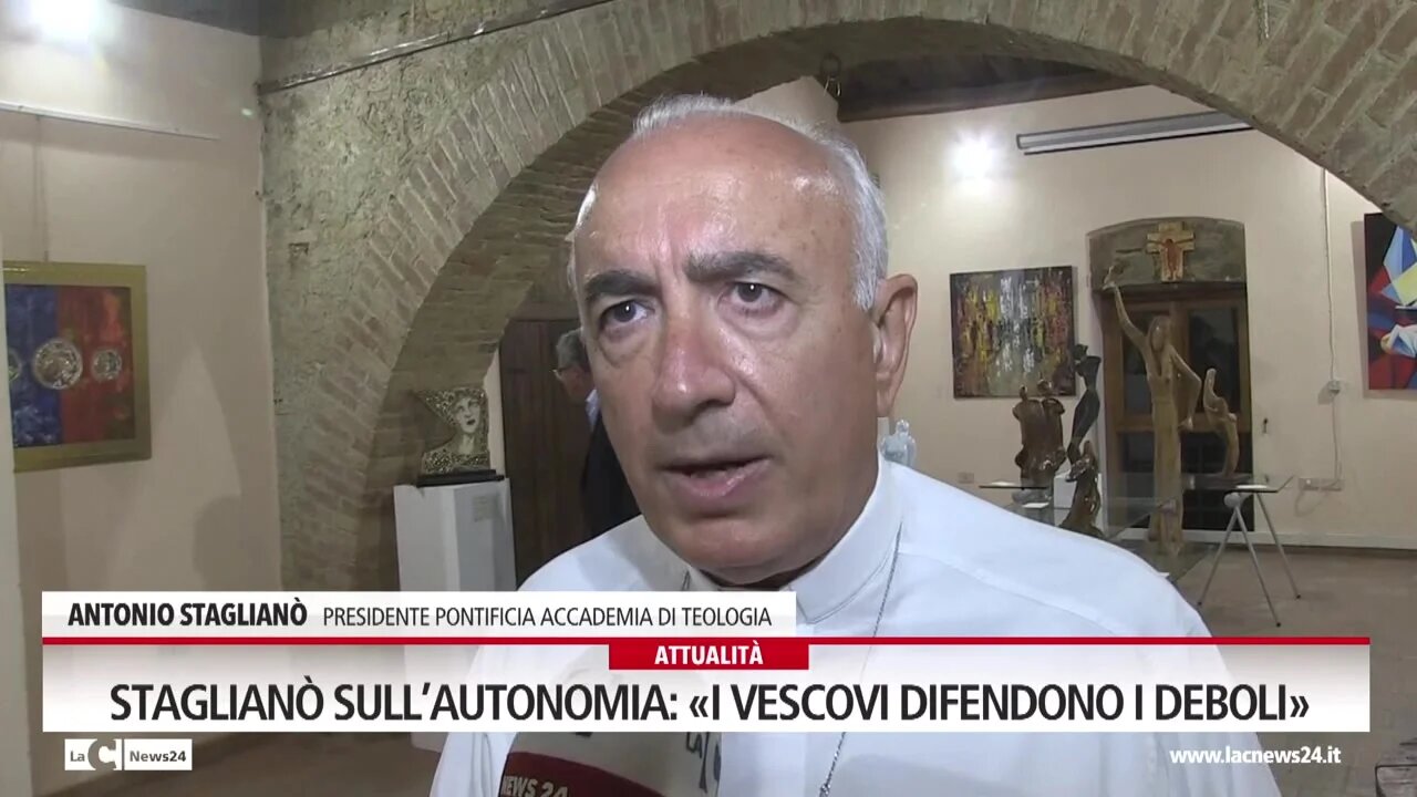 Staglianò sull’autonomia: «I vescovi difendono i deboli»