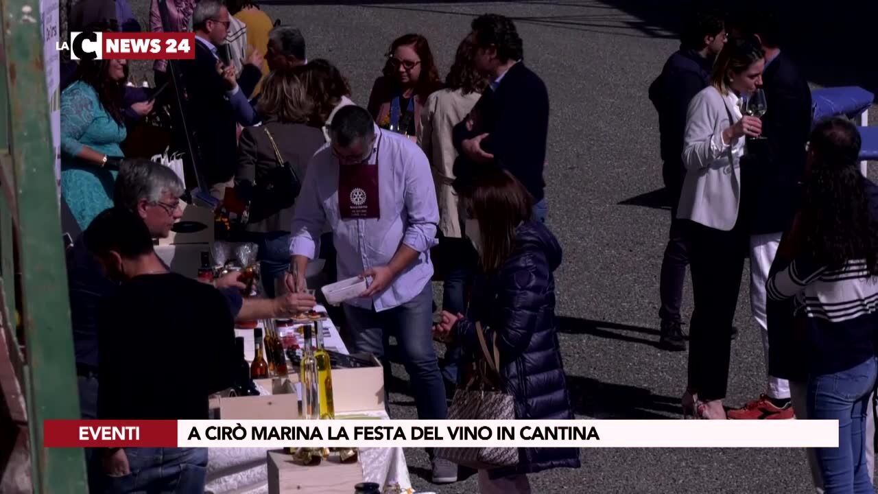 A Cirò Marina la festa del vino in cantina