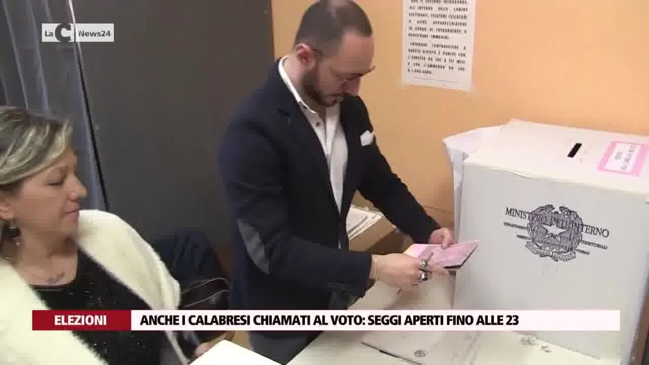 Anche i calabresi chiamati al voto: seggi aperti fino alle 23