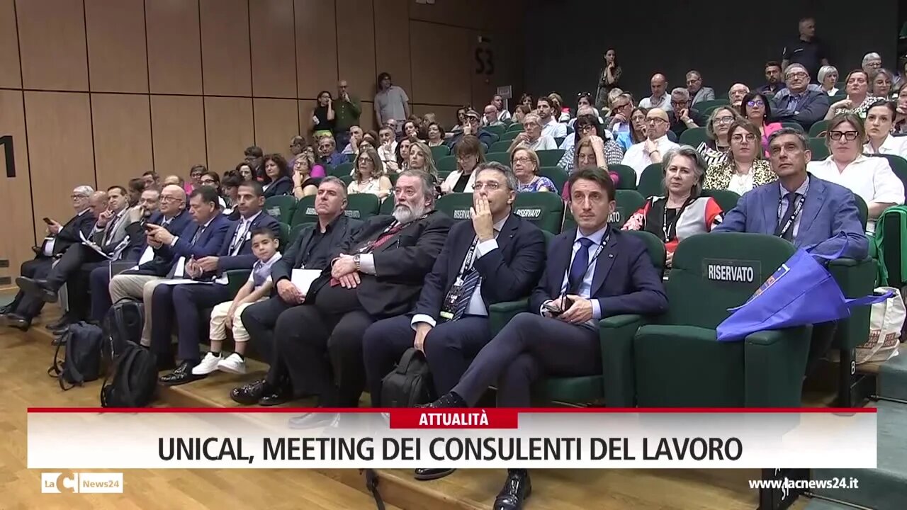 Unical, meeting dei consulenti del lavoro