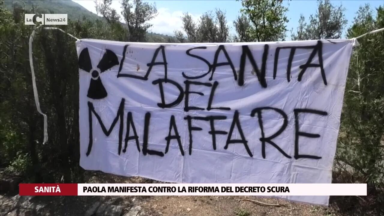 Paola manifesta contro la riforma del decreto Scura