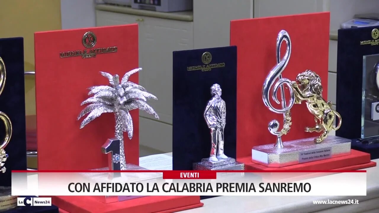 Crotone, Michele Affidato presenta i premi speciali per il Festival di Sanremo