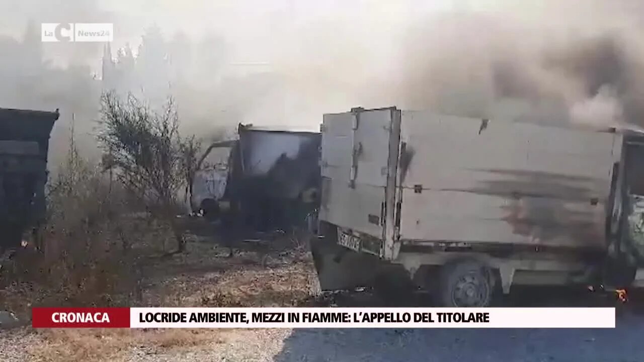 Locride ambiente, mezzi in fiamme l’appello del titolare