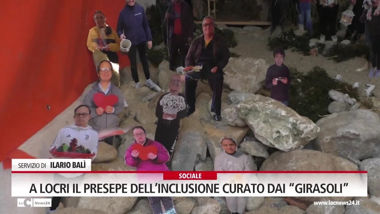 A Locri il presepe dell’inclusione curato dai “Girasoli”