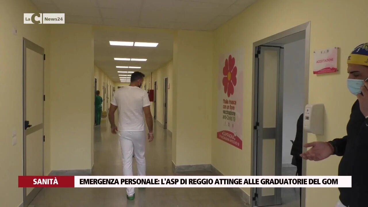 Emergenza personale: l'Asp di Reggio attinge alle graduatorie del Gom