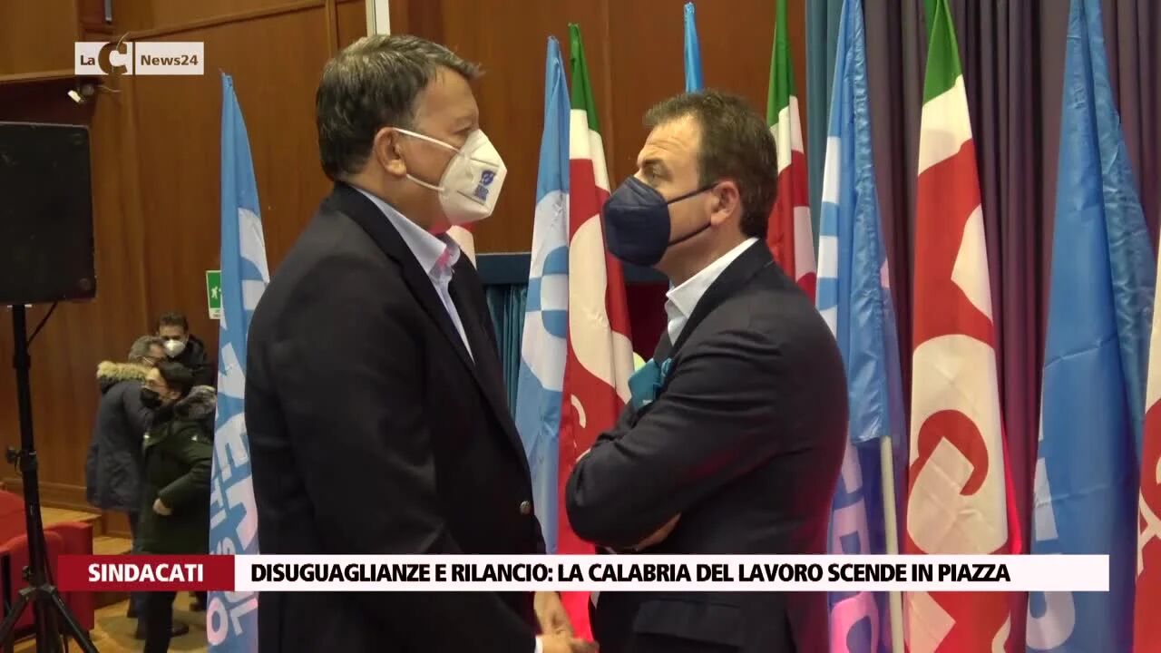 Disuguaglianze e rilancio, la Calabria del lavoro scende in piazza