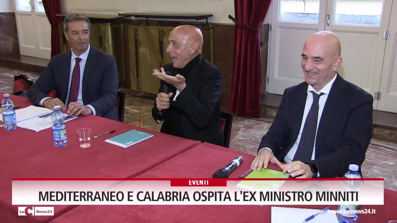 Mediterraneo e Calabria ospita l'ex ministro Minniti