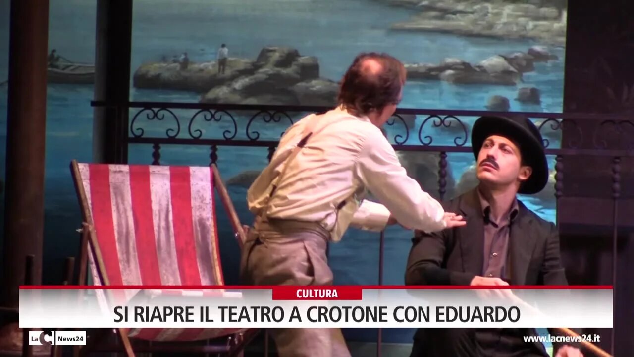 Si riapre il teatro a Crotone con Eduardo