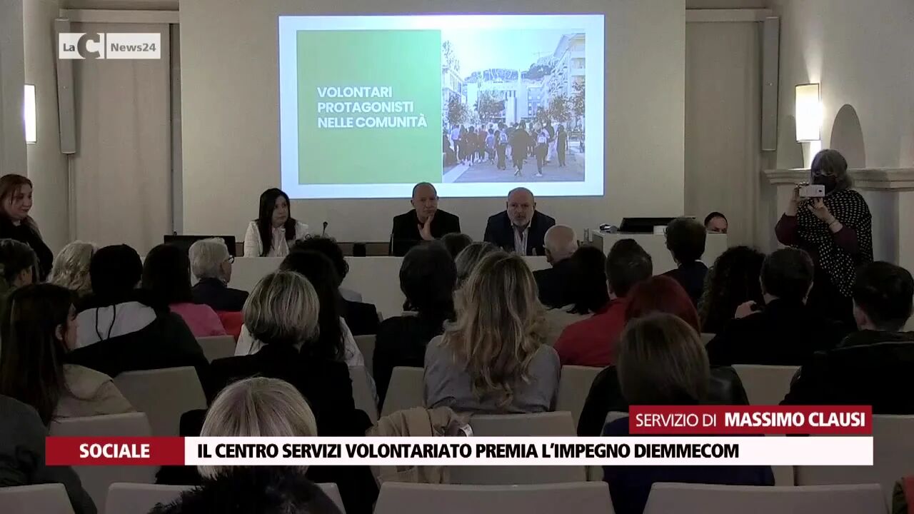 Il centro servizi volontariato premia l’impegno Diemmecom