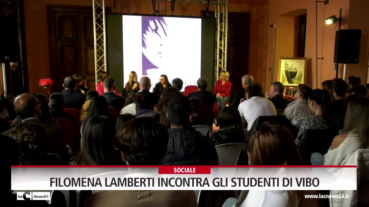 Filomena Lamberti incontra gli studenti di Vibo