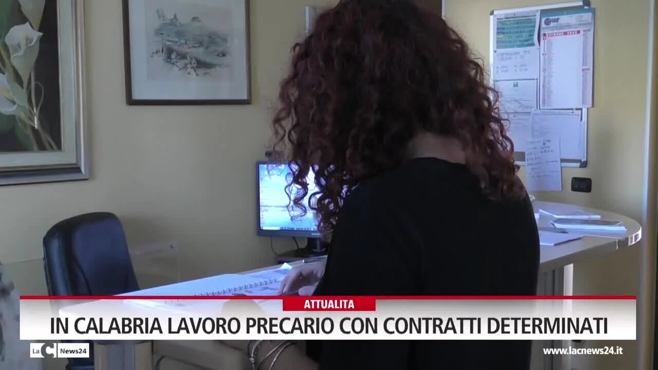 In Calabria lavoro precario con contratti determinati