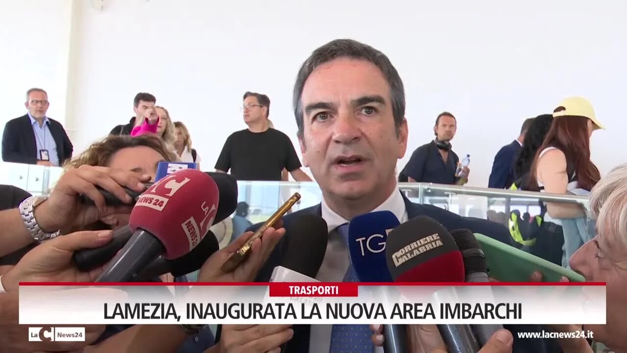 Lamezia, inaugurata la nuova area imbarchi