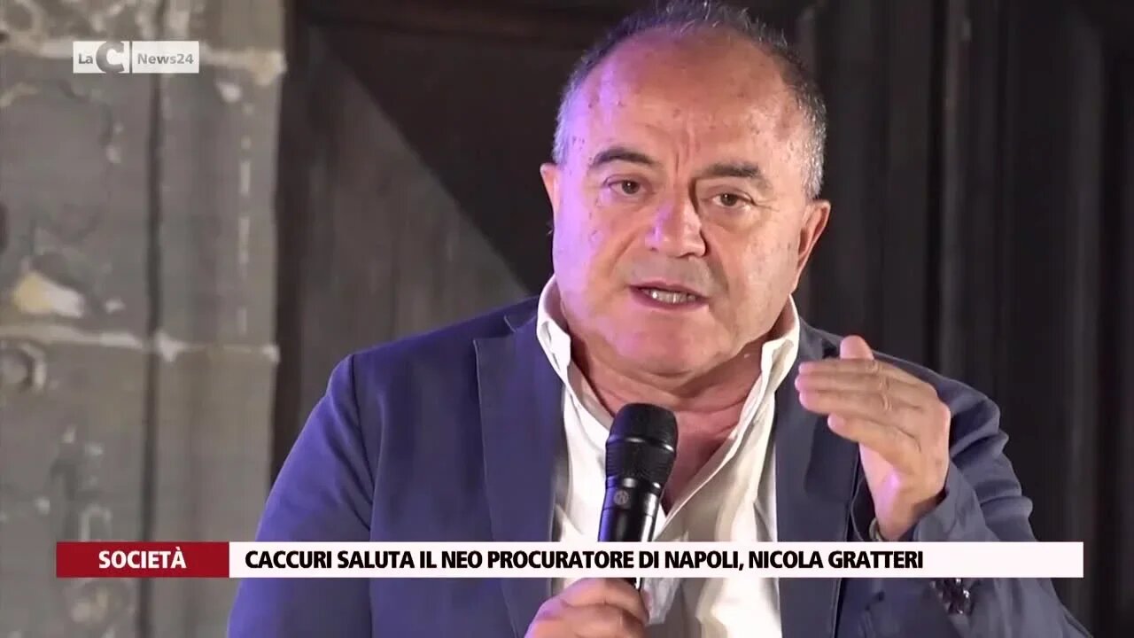 Caccuri saluta il neo procuratore di Napoli, Nicola Gratteri