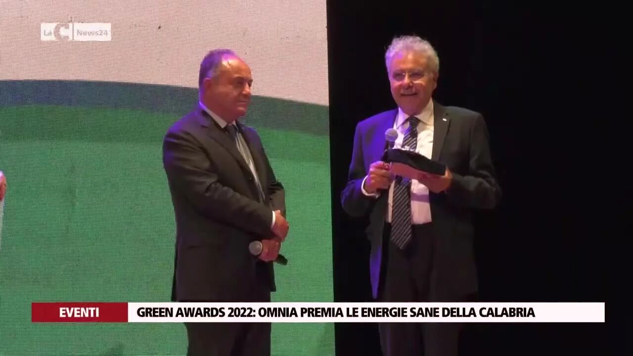 Green awards 2022: Omnia premia le energie sane della Calabria