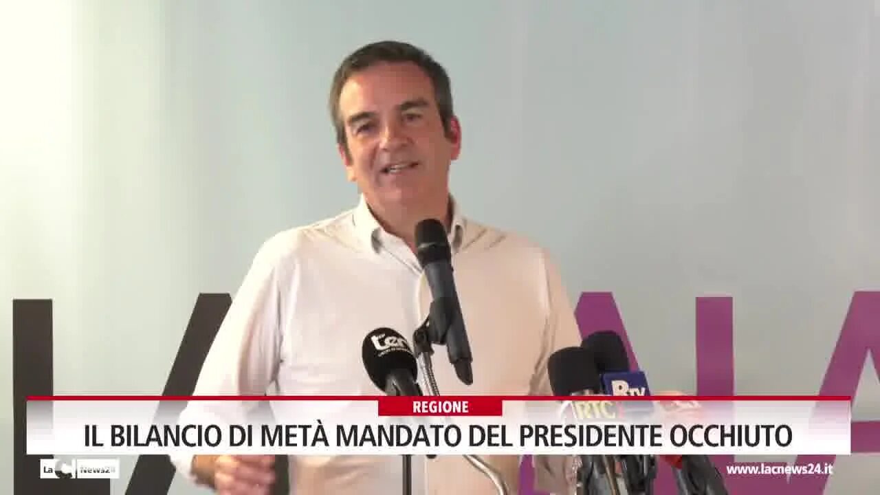 Il bilancio di metà mandato del presidente Occhiuto