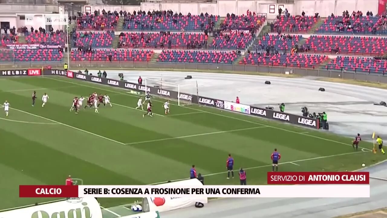 Serie B: Cosenza a Frosinone per una conferma