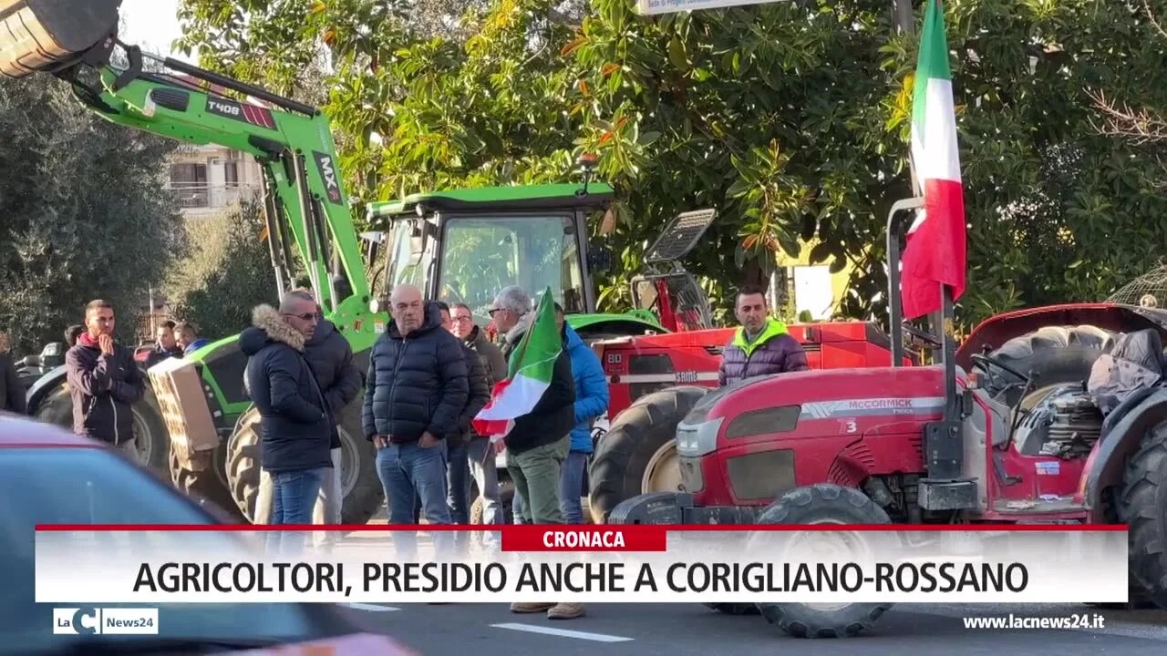 Agricoltori, presidio anche a Corigliano-Rossano