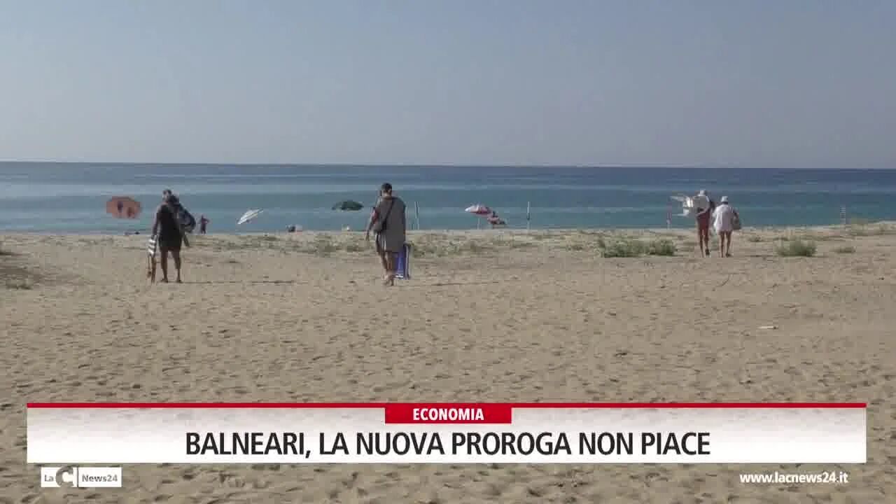 Balneari, la nuova proroga non piace