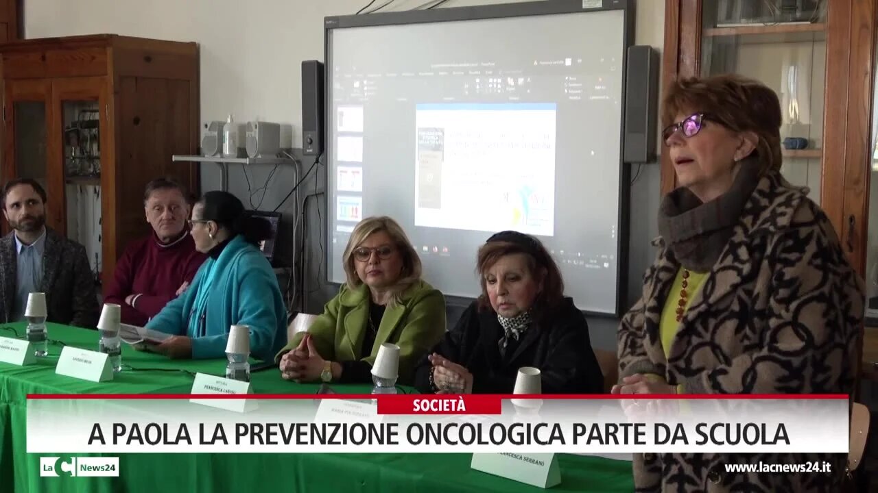 A Paola la prevenzione oncologica parte da scuola