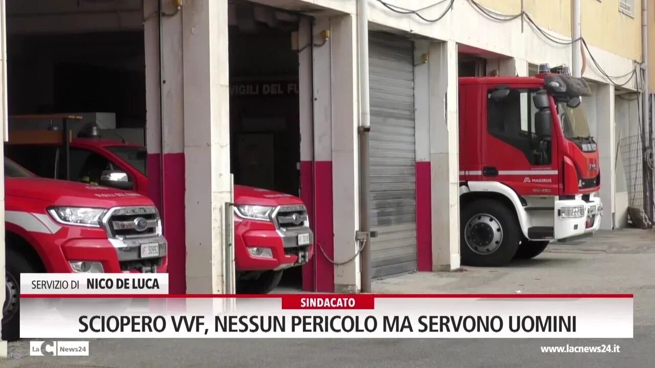Sciopero vigili del fuoco, nessun pericolo ma servono uomini
