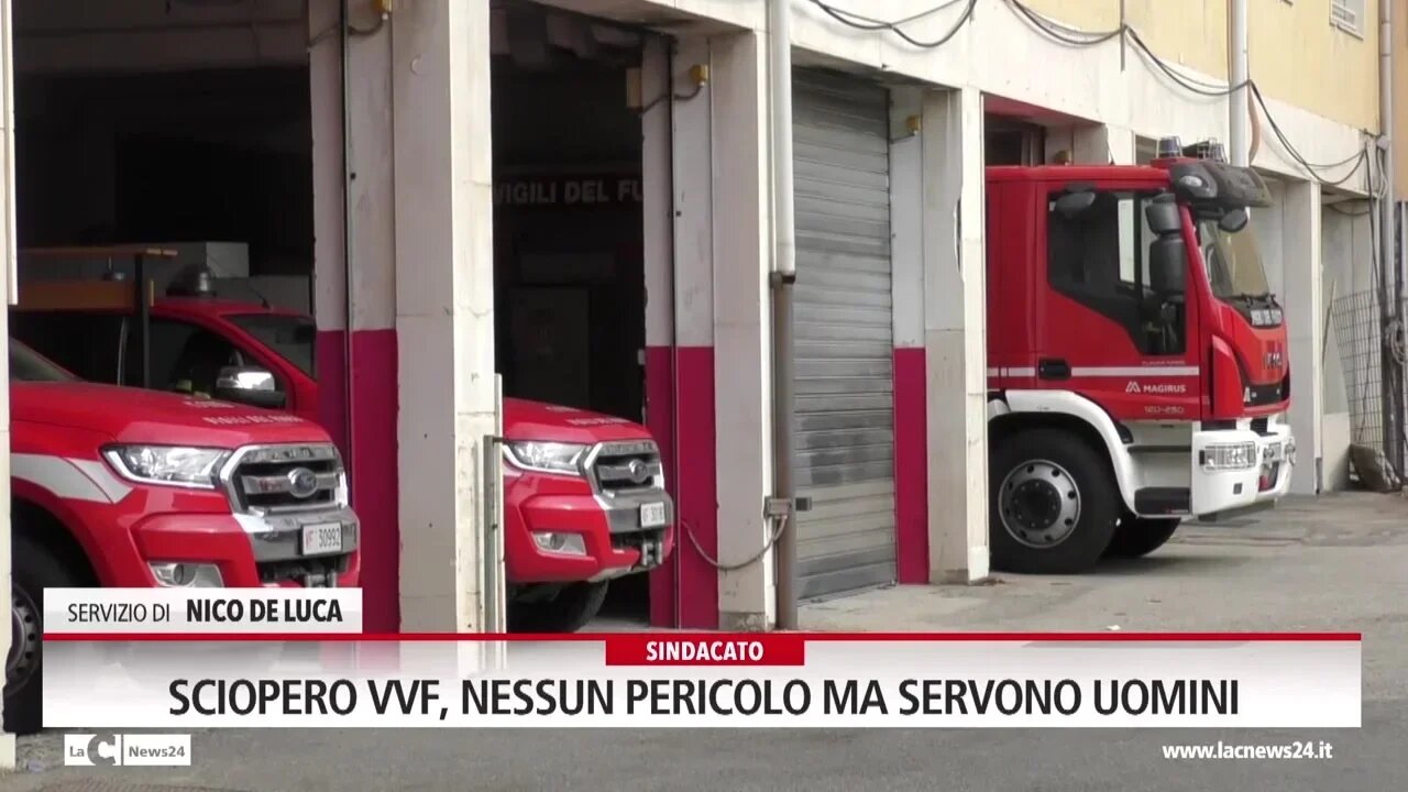 Sciopero vigili del fuoco, nessun pericolo ma servono uomini