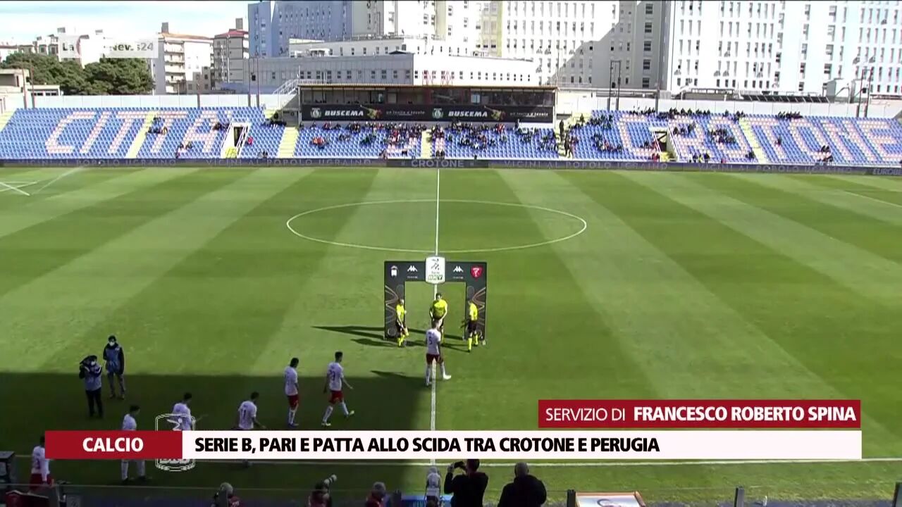 Serie B, pari e patta allo Scida tra Crotone e Perugia