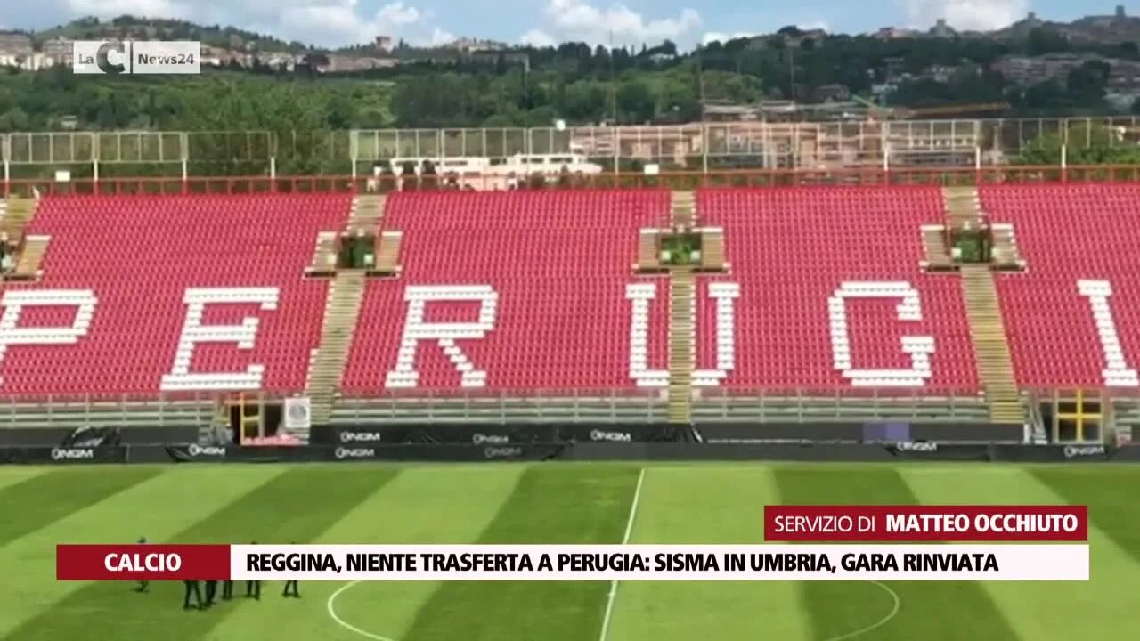 Reggina, niente trasferta a Perugia: sisma in Umbria, gara rinviata