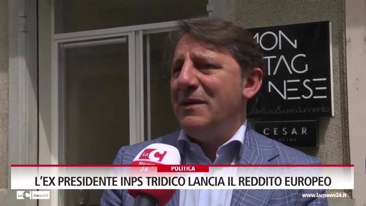 L’ex presidente Inps Tridico lancia il reddito europeo