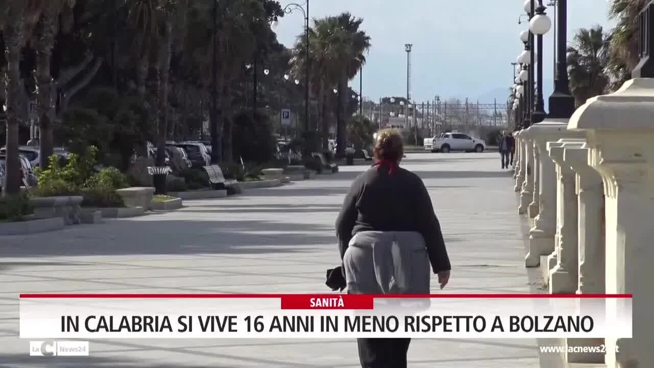 In Calabria la vita in buona salute dura 16 anni in meno rispetto a Bolzano: pesano stili di vita e sanità regionale