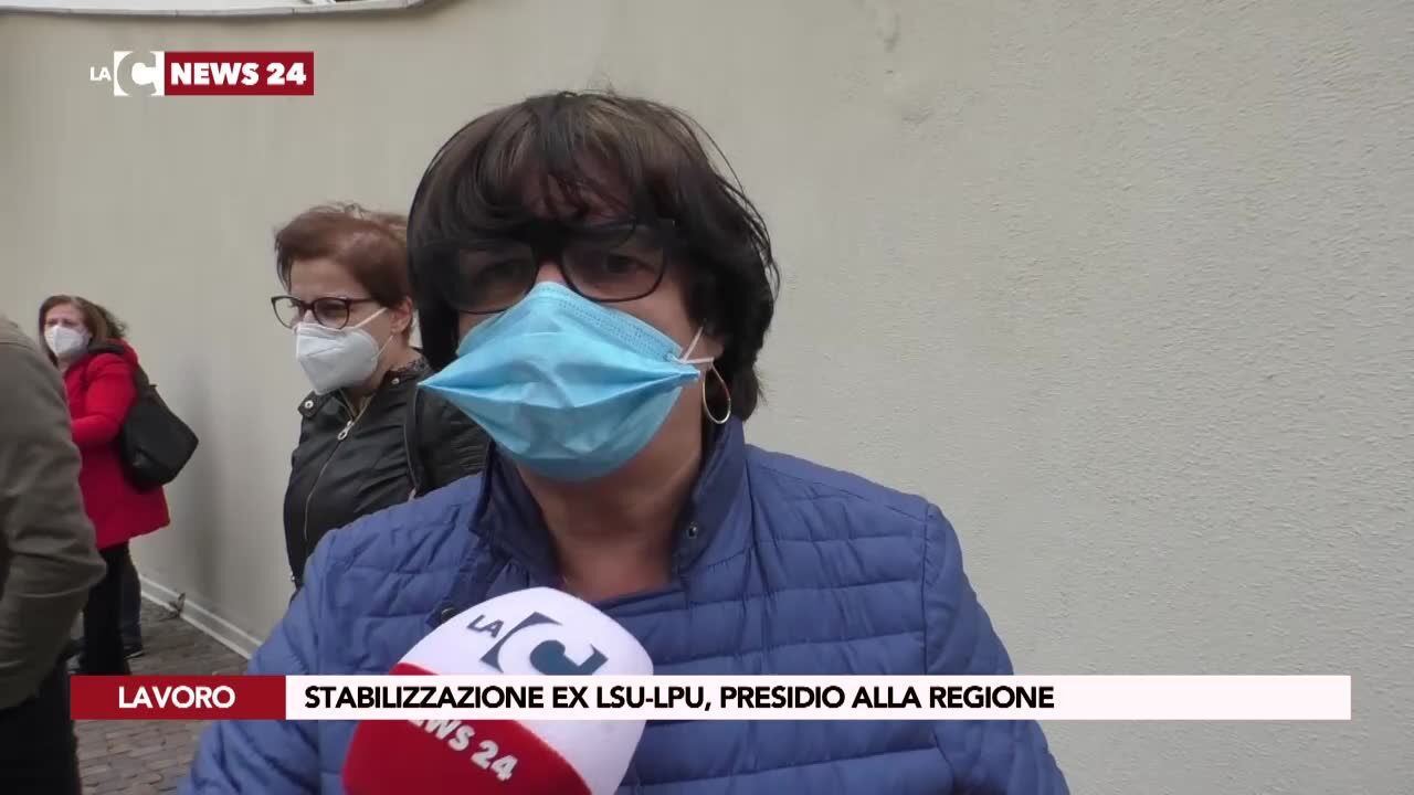 Stabilizzazione ex Lsu-Lpu, presidio alla Regione