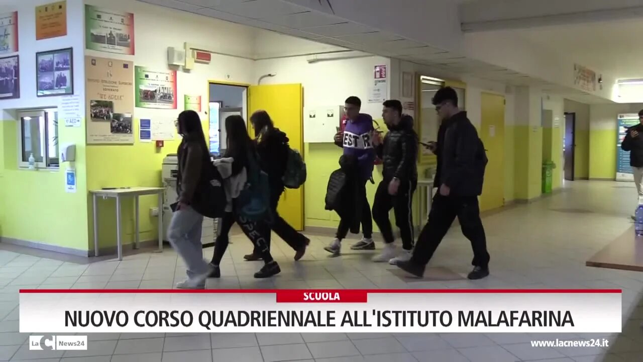 Nuovo corso quadriennale all'istituto Malafarina