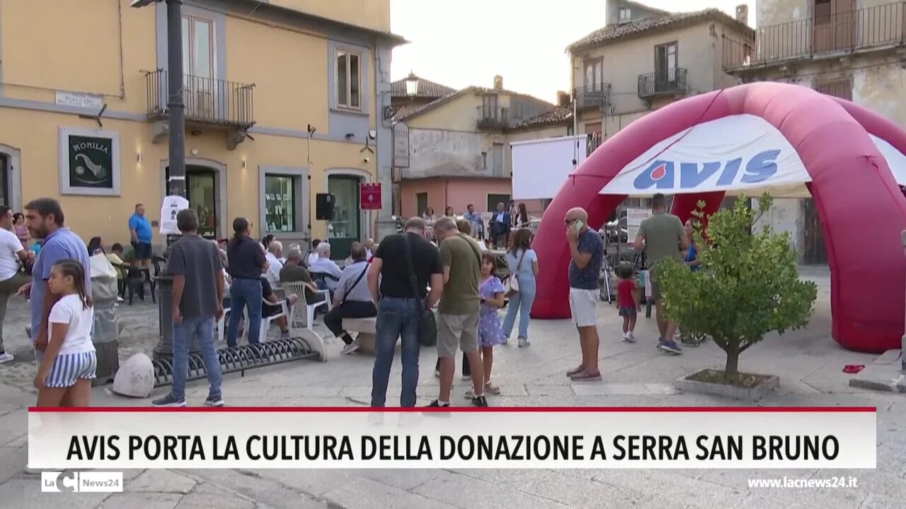 A Serra San Bruno Avis e Admo insieme per promuovere la donazione di sangue e midollo osseo - VIDEO