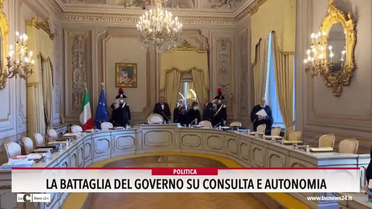 La battaglia del governo su consulta e autonomia