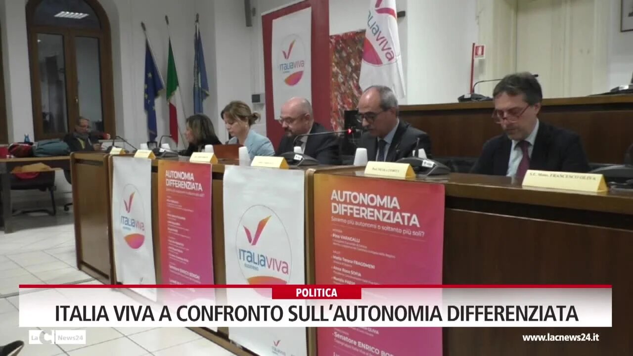 Italia viva a confronto sull’autonomia differenziata