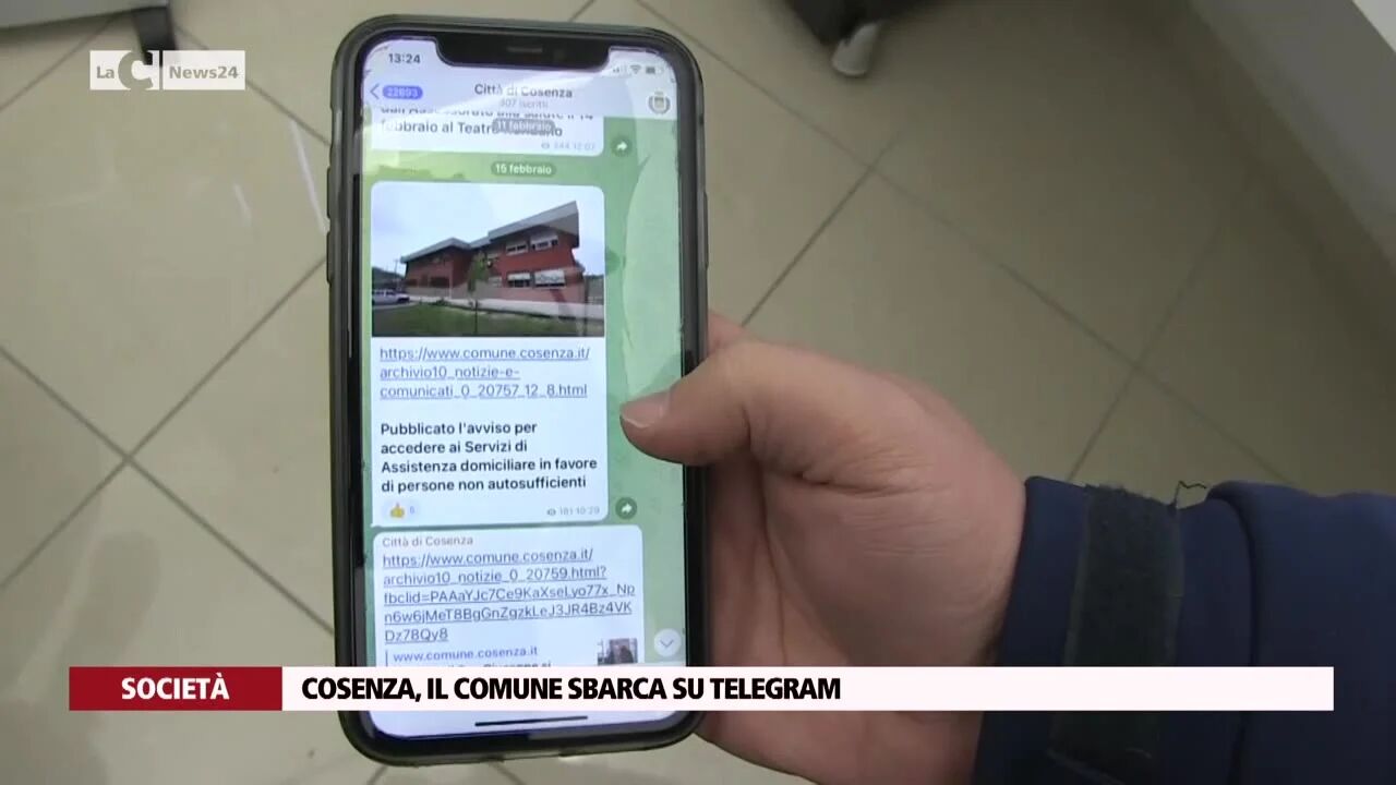 Cosenza, il Comune sbarca su Telegram