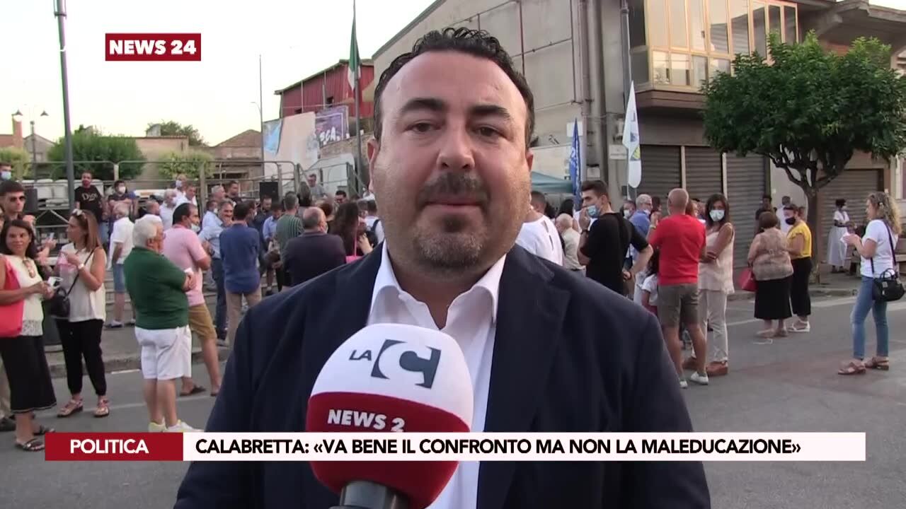 Calabretta: «Va bene il confronto ma non la maleducazione»