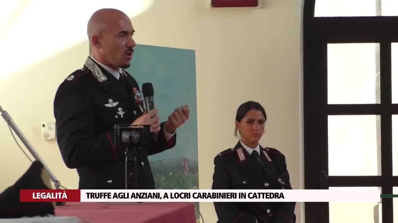 Truffe agli anziani, a Locri carabinieri in cattedra
