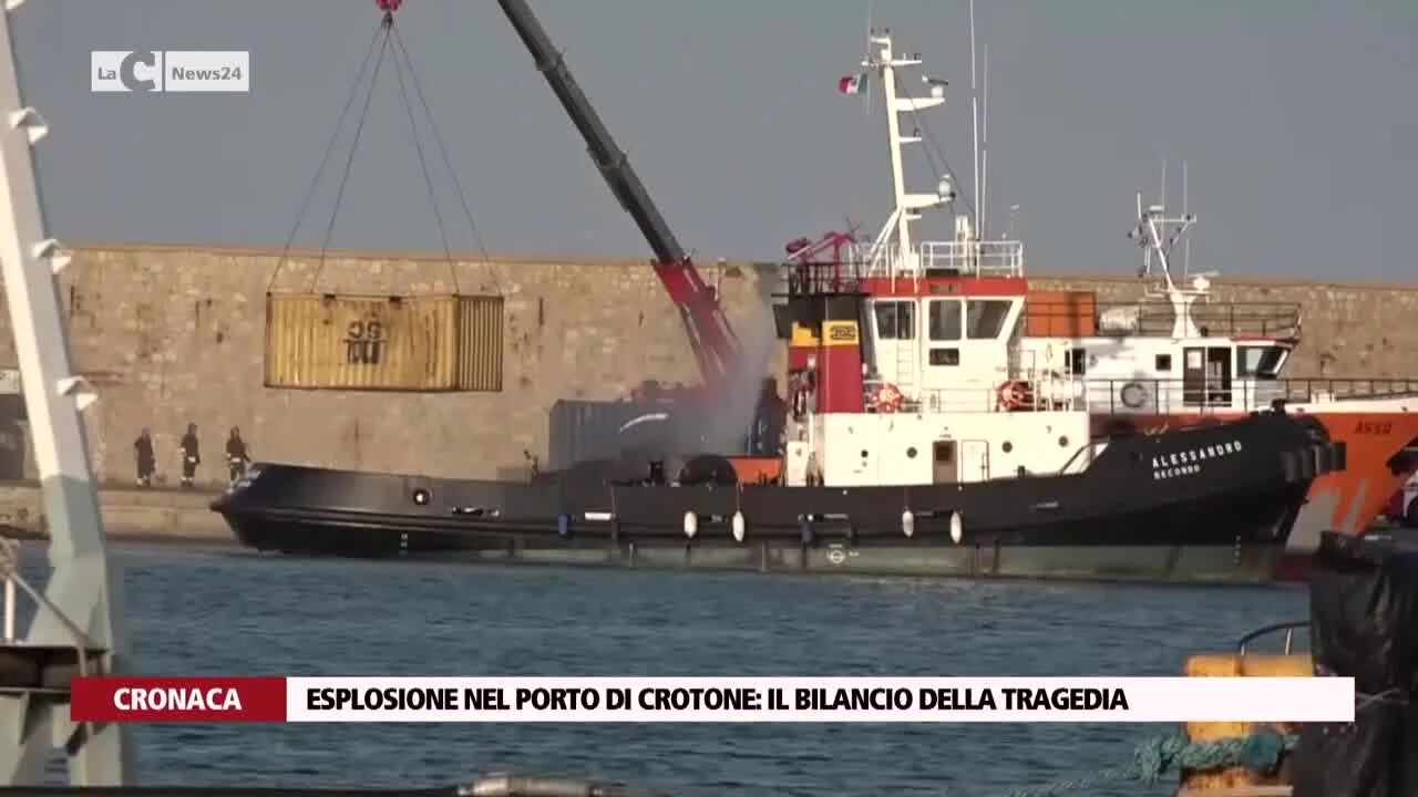 Esplosione nel porto di Crotone: il bilancio della tragedia