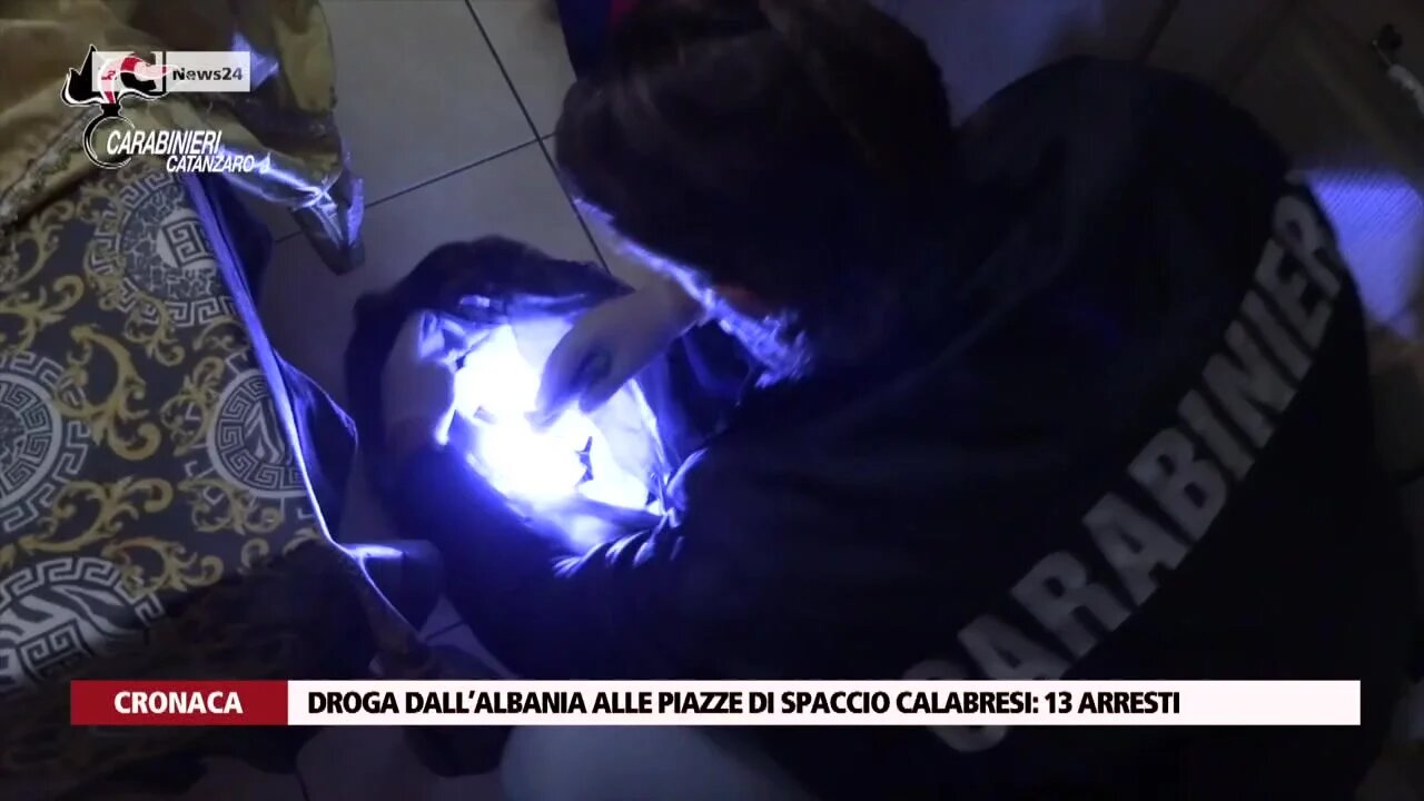 Droga dall’Albania alle piazze di spaccio calabresi: 13 arresti