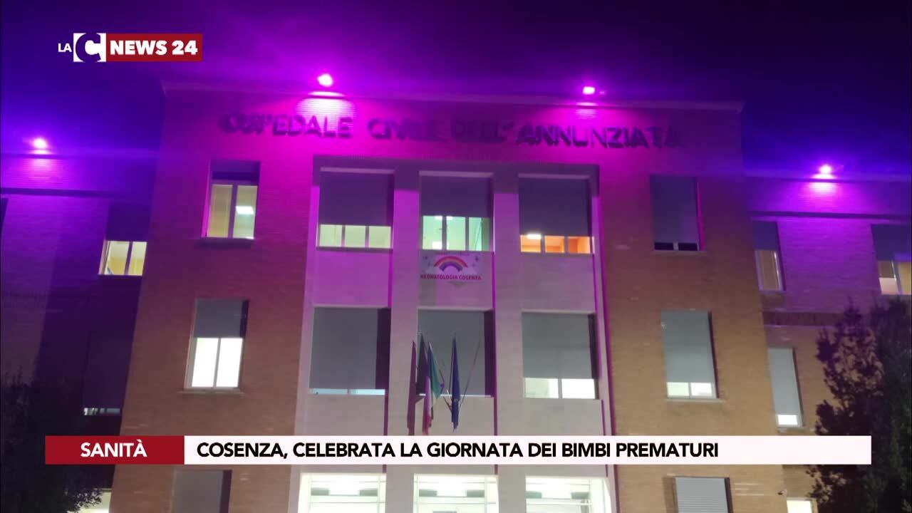 Cosenza, celebrata la giornata dei bimbi prematuri