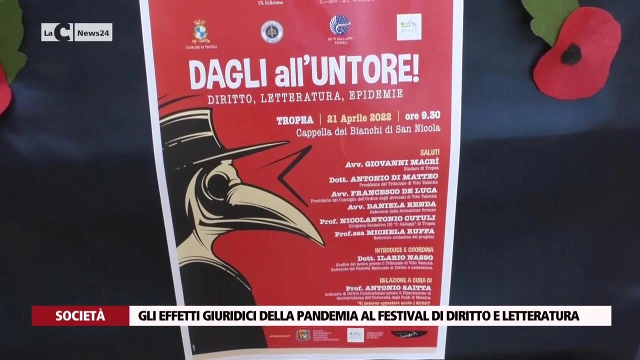 Gli effetti giuridici della pandemia al Festival di diritto e letteratura