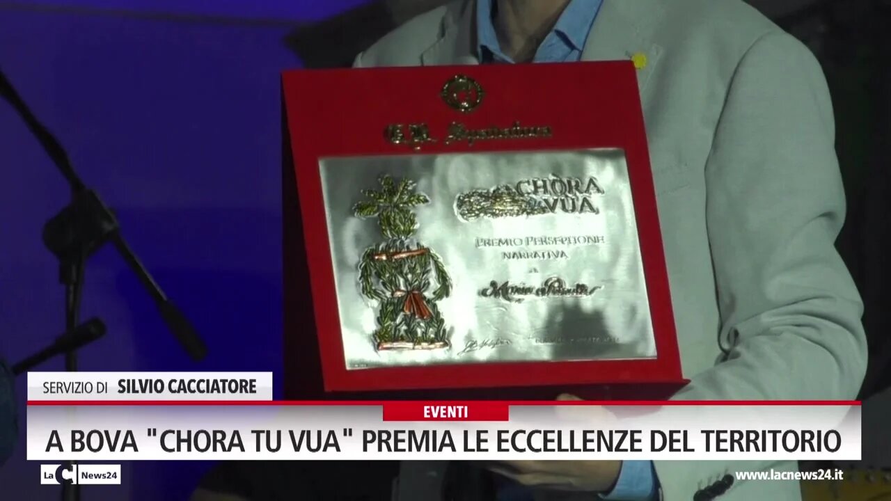 A Bova Chora tu Vua premia le eccellenze del territorio