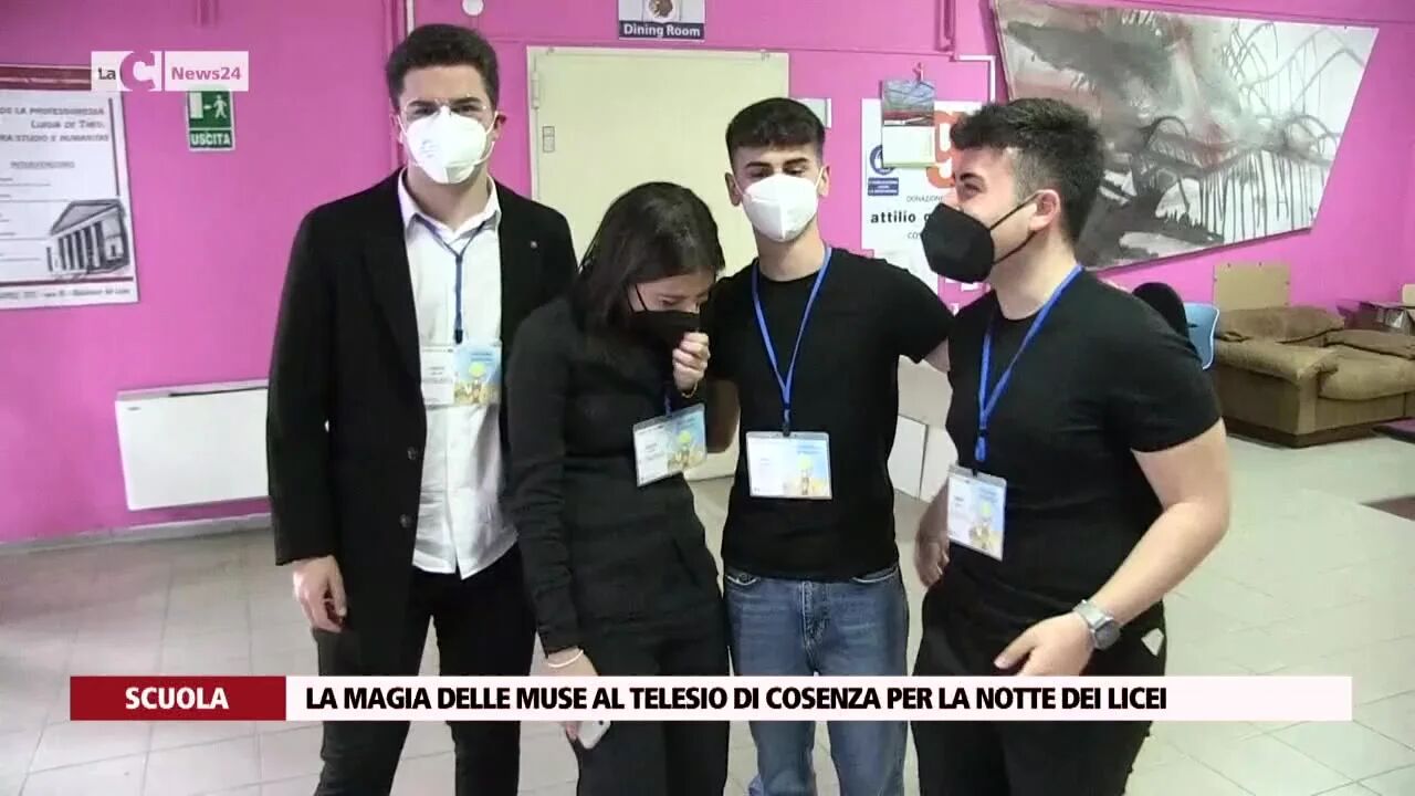 La magia delle muse al Telesio di Cosenza per la notte dei licei