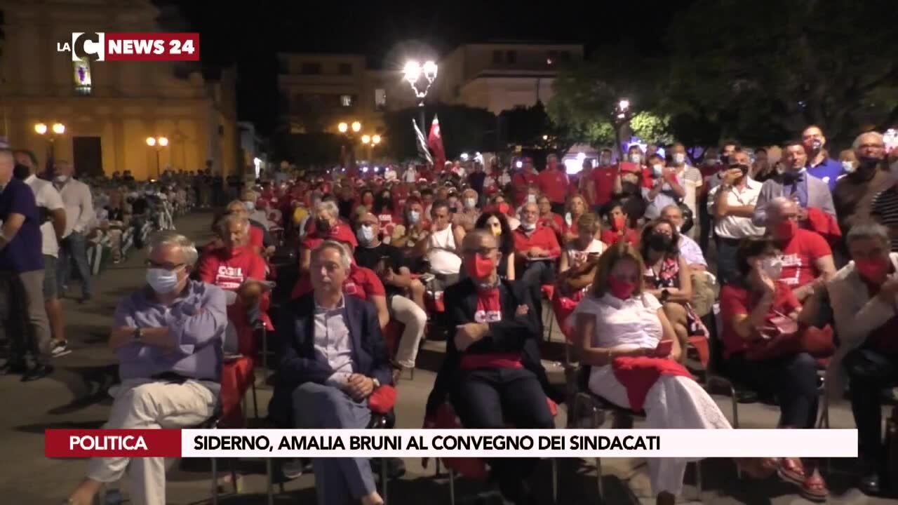 Siderno, Amalia Bruni al convegno dei sindacati